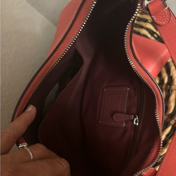 teri coach purse coral and matching wallet - Picture 9 of 11